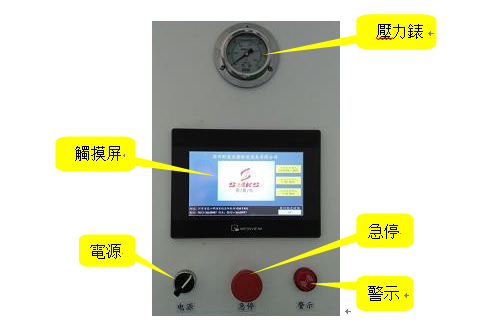 斯曼克自动流体抛光机控制面板识别