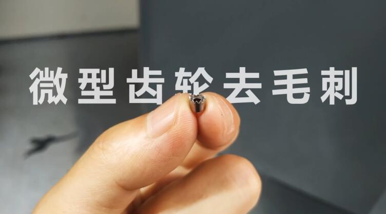 小微齿轮去毛刺清理，适合磨粒流加工！